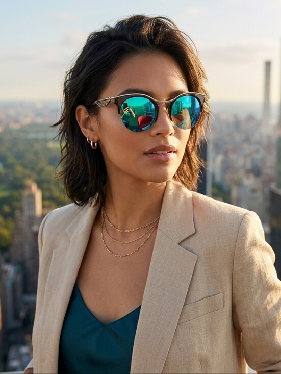 Dior Other - Christian Dior Wire wrap Cat eye Col. 5 polarized blue/black/silver sunglasses